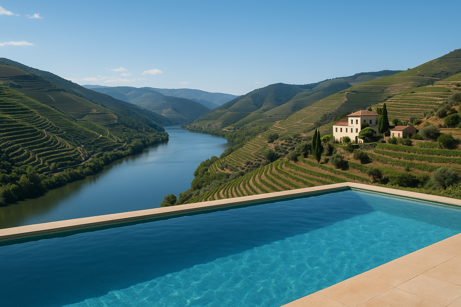 Na Quinta Vale do Ouro, celebramos o que de melhor a natureza, o vinho e a tradição portuguesa têm para oferecer. Entre vales verdejantes e socalcos de vinha centenárias, convidamo-lo a viver experiências únicas — desde visitas guiadas às vinhas e provas de vinho, até estadias relaxantes e eventos memoráveis.  Aqui, cada detalhe conta. Seja para uma escapadinha romântica, um momento em família, ou um evento especial, a nossa casa é a sua casa. Sinta o ritmo tranquilo da vida rural e saboreie os aromas e sabores genuínos da região.